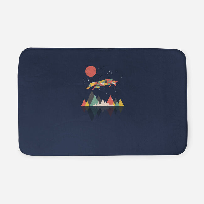 Wild as a Fox-none memory foam bath mat-rocketman_art