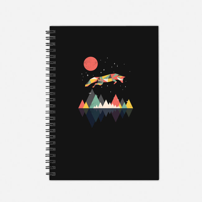 Wild as a Fox-none dot grid notebook-rocketman_art