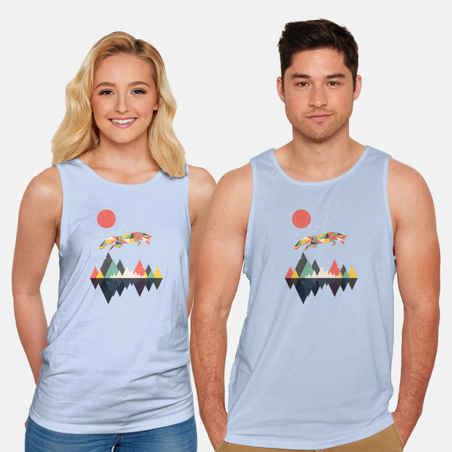 Wild as a Fox-unisex basic tank-rocketman_art