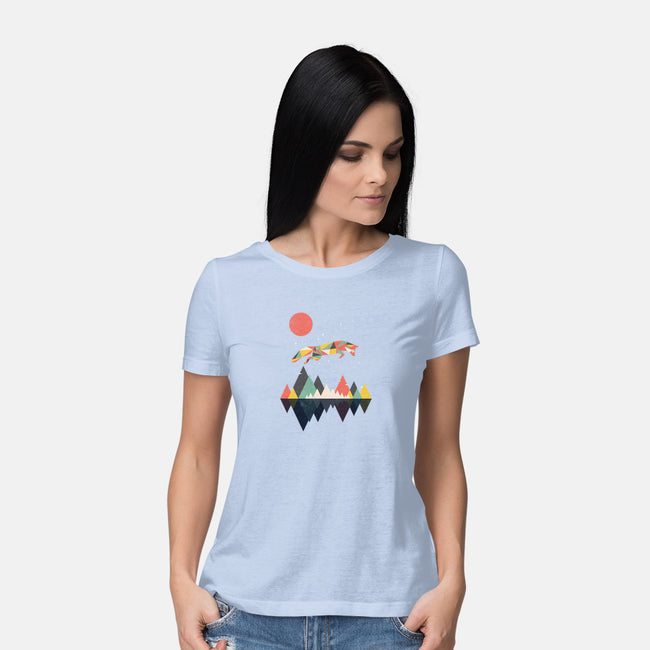 Wild as a Fox-womens basic tee-rocketman_art