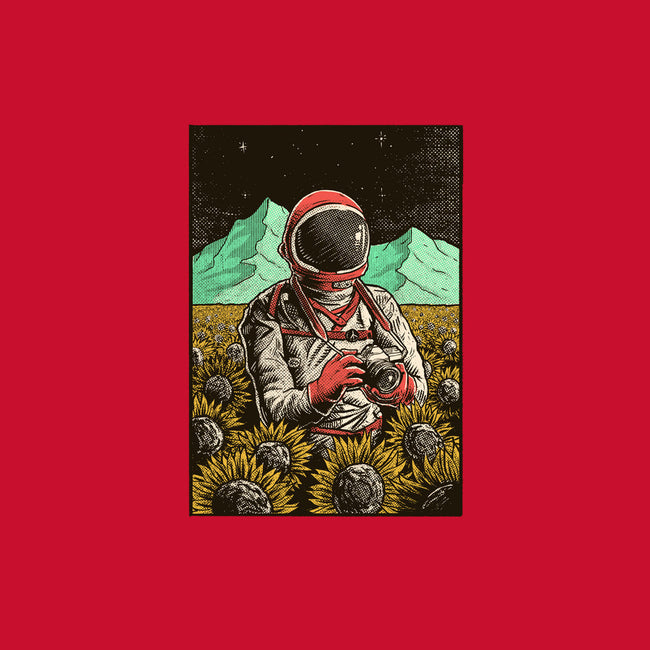 Space Flowers-womens basic tee-artofvelazquez