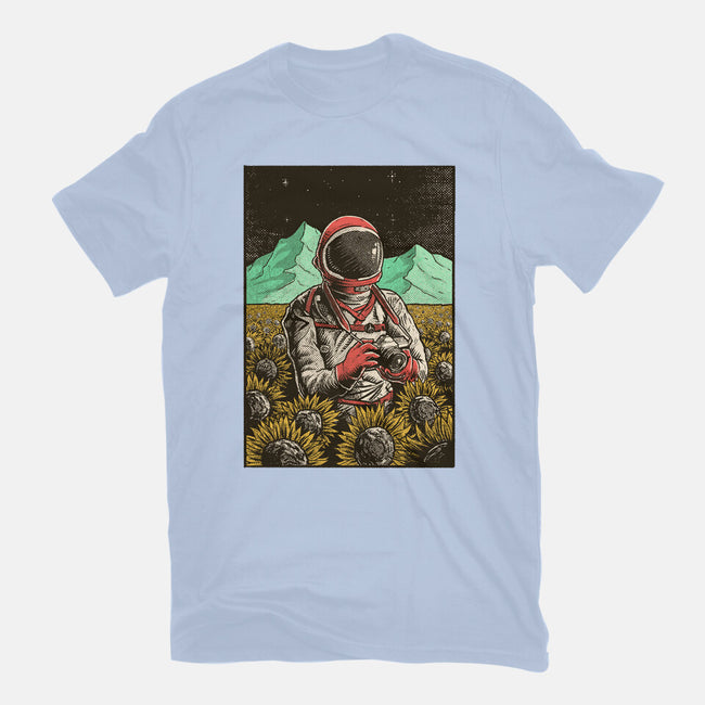 Space Flowers-unisex basic tee-artofvelazquez