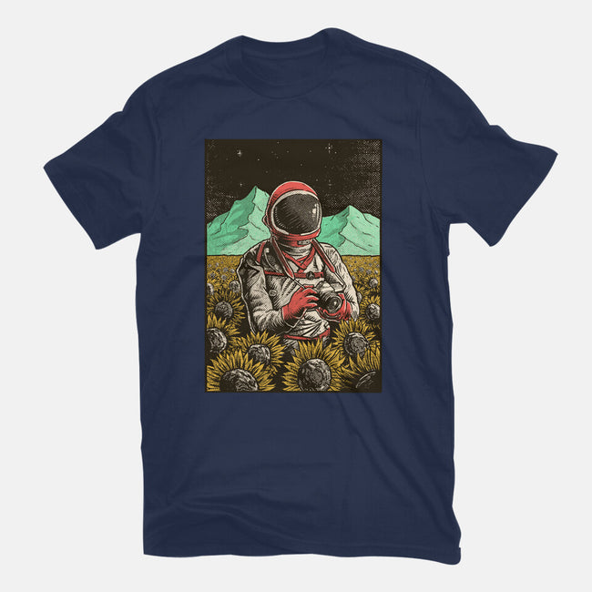 Space Flowers-unisex basic tee-artofvelazquez