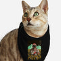 Space Flowers-cat bandana pet collar-artofvelazquez