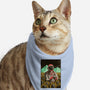 Space Flowers-cat bandana pet collar-artofvelazquez