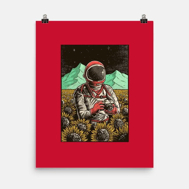 Space Flowers-none matte poster-artofvelazquez