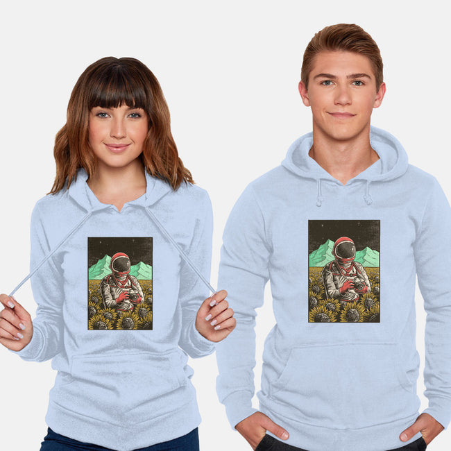 Space Flowers-unisex pullover sweatshirt-artofvelazquez