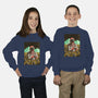 Space Flowers-youth crew neck sweatshirt-artofvelazquez
