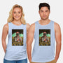 Space Flowers-unisex basic tank-artofvelazquez