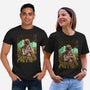 Space Flowers-unisex basic tee-artofvelazquez