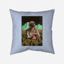 Space Flowers-none removable cover w insert throw pillow-artofvelazquez