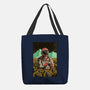 Space Flowers-none basic tote-artofvelazquez