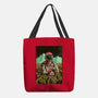 Space Flowers-none basic tote-artofvelazquez