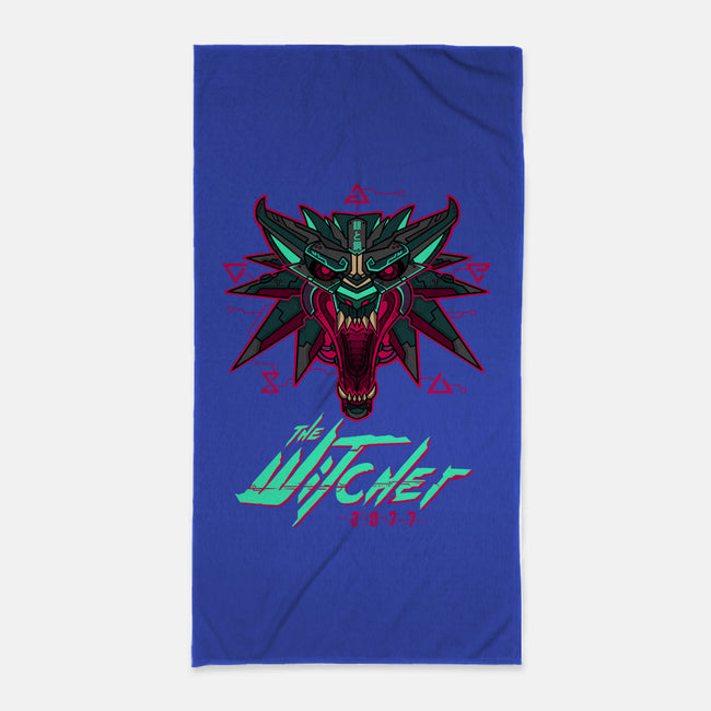 2077-none beach towel-theteenosaur