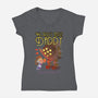 World's Best Big Daddy-womens v-neck tee-queenmob