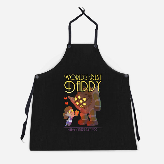 World's Best Big Daddy-unisex kitchen apron-queenmob