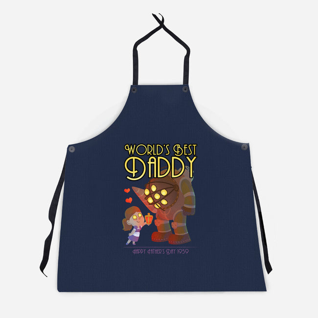 World's Best Big Daddy-unisex kitchen apron-queenmob