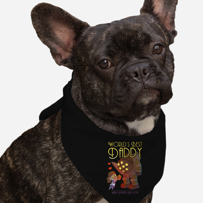 World's Best Big Daddy-dog bandana pet collar-queenmob