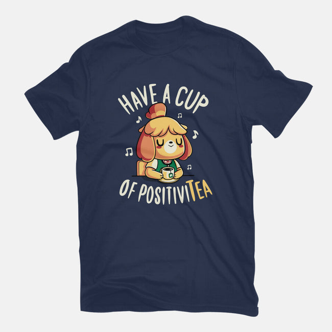 Cup of Positivitea-unisex basic tee-Typhoonic