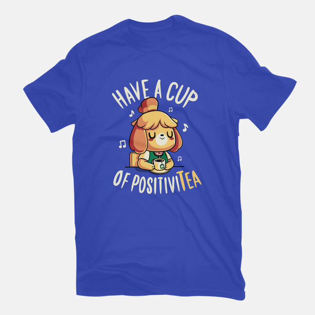 Cup of Positivitea-unisex basic tee-Typhoonic