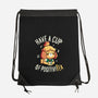 Cup of Positivitea-none drawstring bag-Typhoonic