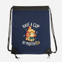 Cup of Positivitea-none drawstring bag-Typhoonic
