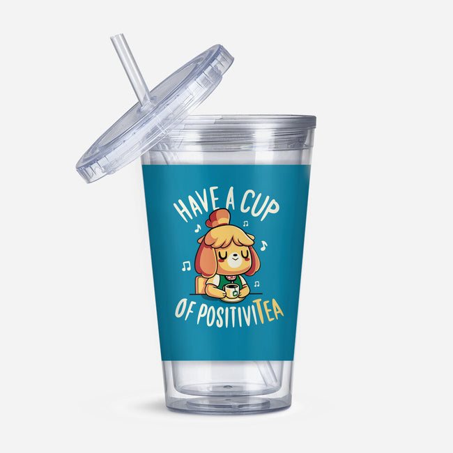 Cup of Positivitea-none acrylic tumbler drinkware-Typhoonic