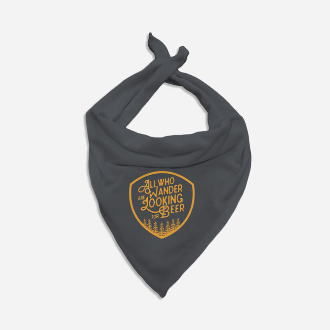 All Who Wander are Looking for Beer-cat bandana pet collar-beerisok