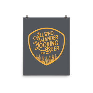 All Who Wander are Looking for Beer