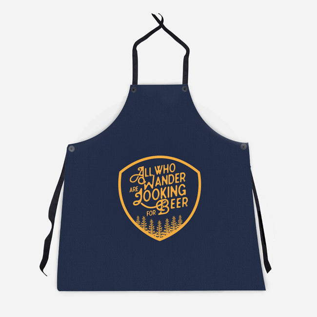 All Who Wander are Looking for Beer-unisex kitchen apron-beerisok