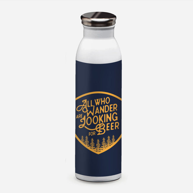 All Who Wander are Looking for Beer-none water bottle drinkware-beerisok