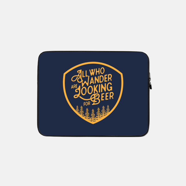 All Who Wander are Looking for Beer-none zippered laptop sleeve-beerisok