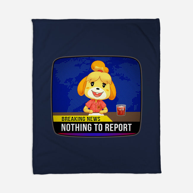 Nothing to Report-none fleece blanket-Odin Campoy
