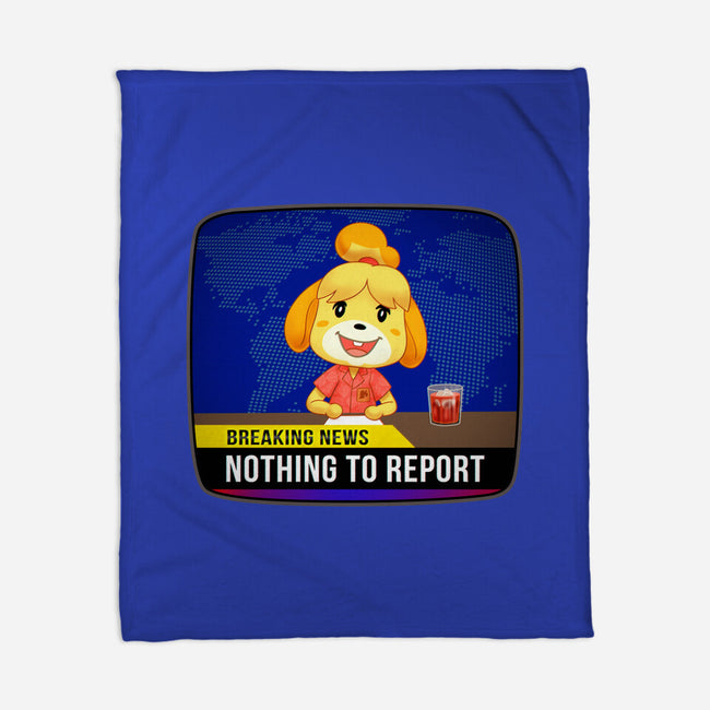 Nothing to Report-none fleece blanket-Odin Campoy