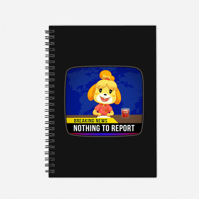 Nothing to Report-none dot grid notebook-Odin Campoy