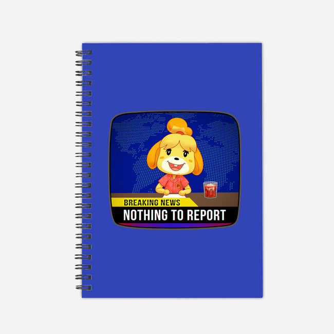 Nothing to Report-none dot grid notebook-Odin Campoy