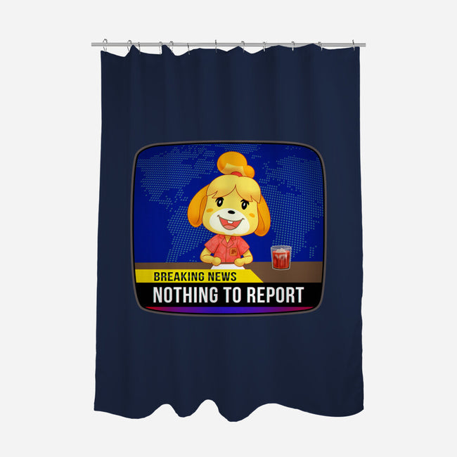 Nothing to Report-none polyester shower curtain-Odin Campoy