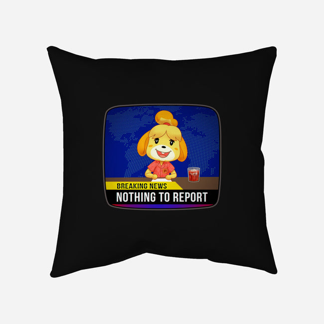 Nothing to Report-none removable cover w insert throw pillow-Odin Campoy