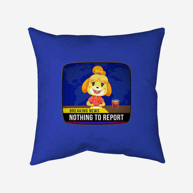 Nothing to Report-none removable cover w insert throw pillow-Odin Campoy