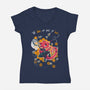 To Bee Or Not To Bee-womens v-neck tee-theteenosaur