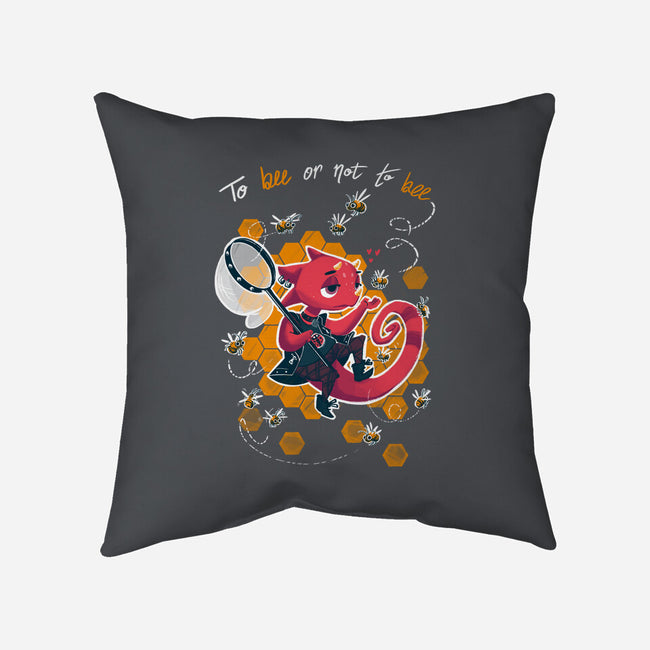 To Bee Or Not To Bee-none non-removable cover w insert throw pillow-theteenosaur