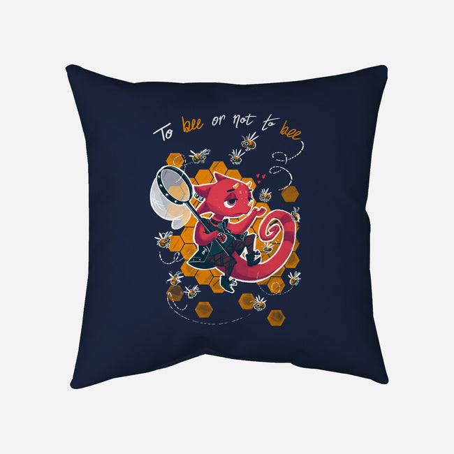To Bee Or Not To Bee-none non-removable cover w insert throw pillow-theteenosaur