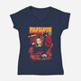 Pulp Slayer-womens v-neck tee-dalethesk8er