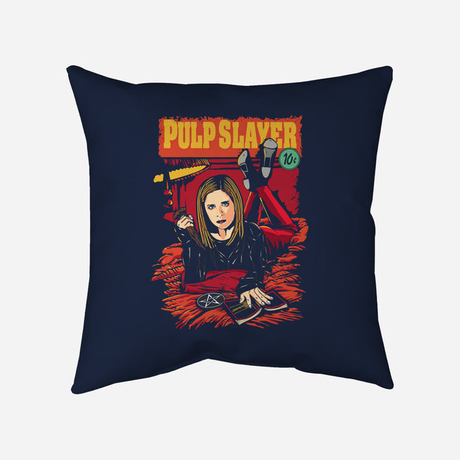 Pulp Slayer-none removable cover w insert throw pillow-dalethesk8er