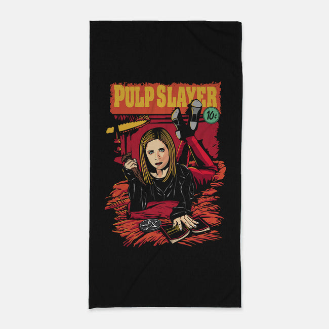 Pulp Slayer-none beach towel-dalethesk8er