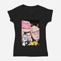 Office Club-womens v-neck tee-MarianoSan