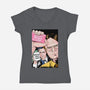 Office Club-womens v-neck tee-MarianoSan