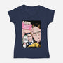 Office Club-womens v-neck tee-MarianoSan