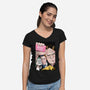 Office Club-womens v-neck tee-MarianoSan