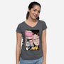 Office Club-womens v-neck tee-MarianoSan